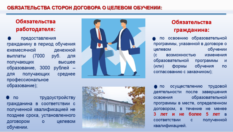 Договор о целевом обучении с Администрацией Батецкого муниципального округа